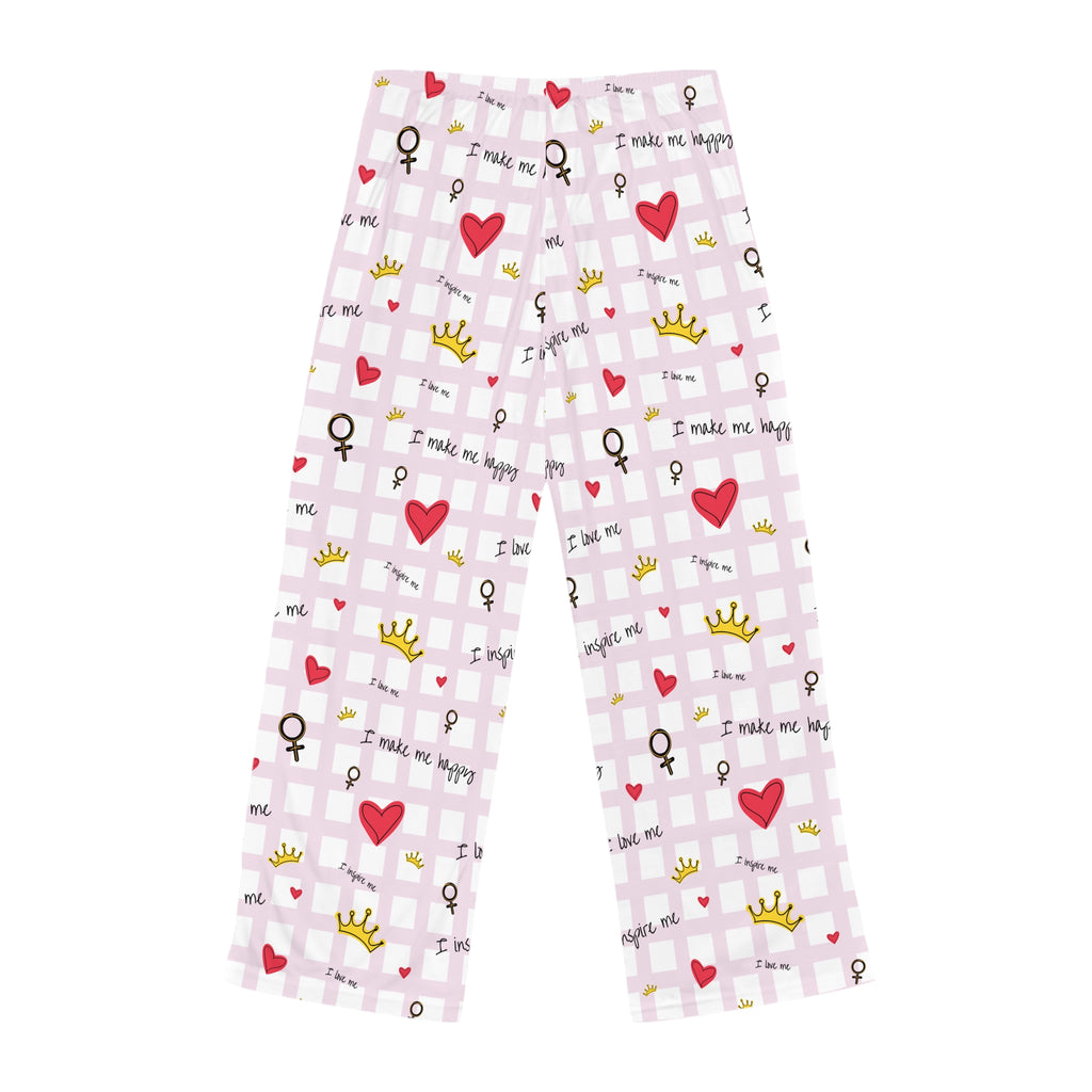 Cozy Hearts & Crowns Women's Pajama Pants
