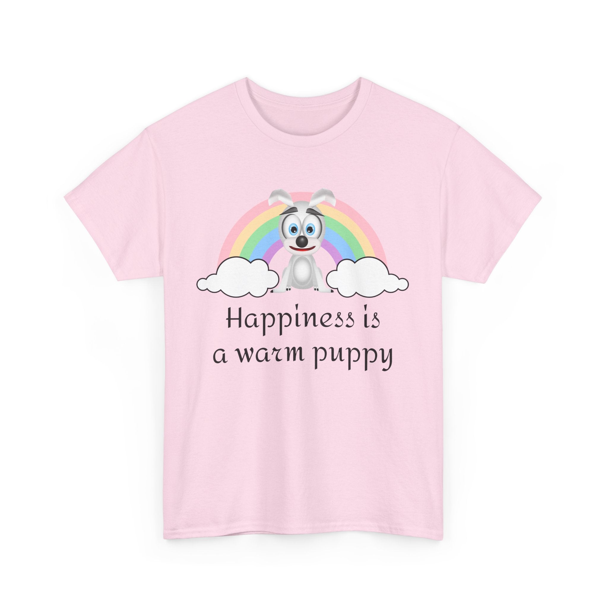 Happiness is a warm puppy T-Shirt, Dog lover gift, Graphic Tee, Animal lover shirt, Cute pet owner present