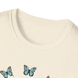 Koala Heart T-Shirt, Cute Animal Tee, Butterfly Graphic Shirt, Nature Lover Gift, Wildlife Lover Top