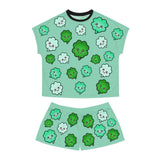 Kawaii Shamrocks Pajama Set - Women's Sleepwear - Cute PJ Set