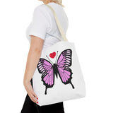 Butterfly Pink Tote Bag