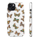 Butterflies Tough Cases, Phone Case, Protective Cover, Butterfly Pattern, Gift for Her, Unique Phone Accessory