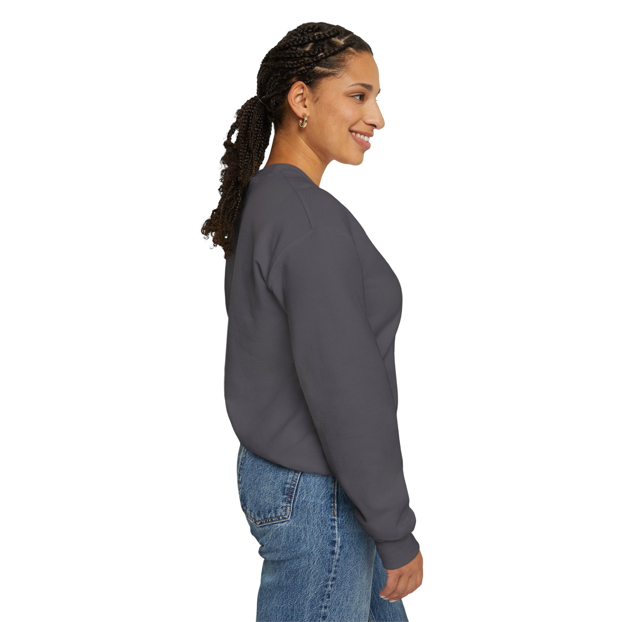 Halloween Doll With a Mix of Scary and Sweet Unisex Heavy Blend™ Crewneck Sweatshirt