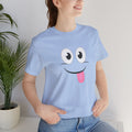 Yum Smile T-Shirt, Cute Graphic Tee, Food Lover Gift, Unisex Top, Funny Saying Shirt, Short Sleeve Tee