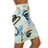 Abstract Art Pencil Skirt