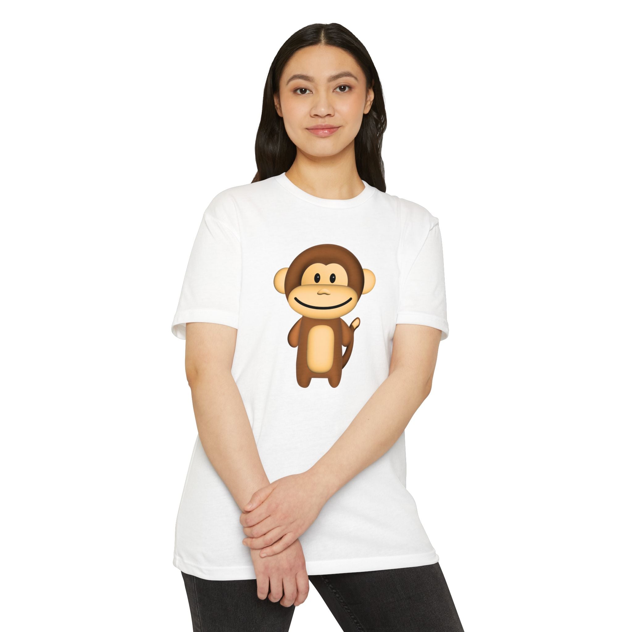 Kawaii Monkey T-shirt - Unisex CVC Jersey