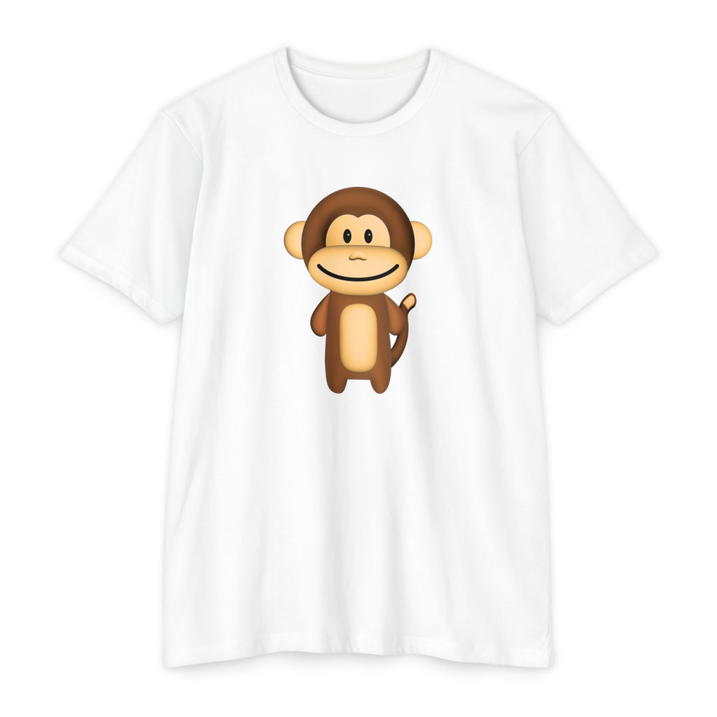Kawaii Monkey T-shirt - Unisex CVC Jersey
