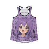 Otaku Blossom Women's Tank Top - Anime Flower Sleeveless Shirt - Japanese Cherry Blossom Tee - Kawaii Graphic Camisole