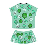 Kawaii Shamrocks Pajama Set - Women's Sleepwear - Cute PJ Set