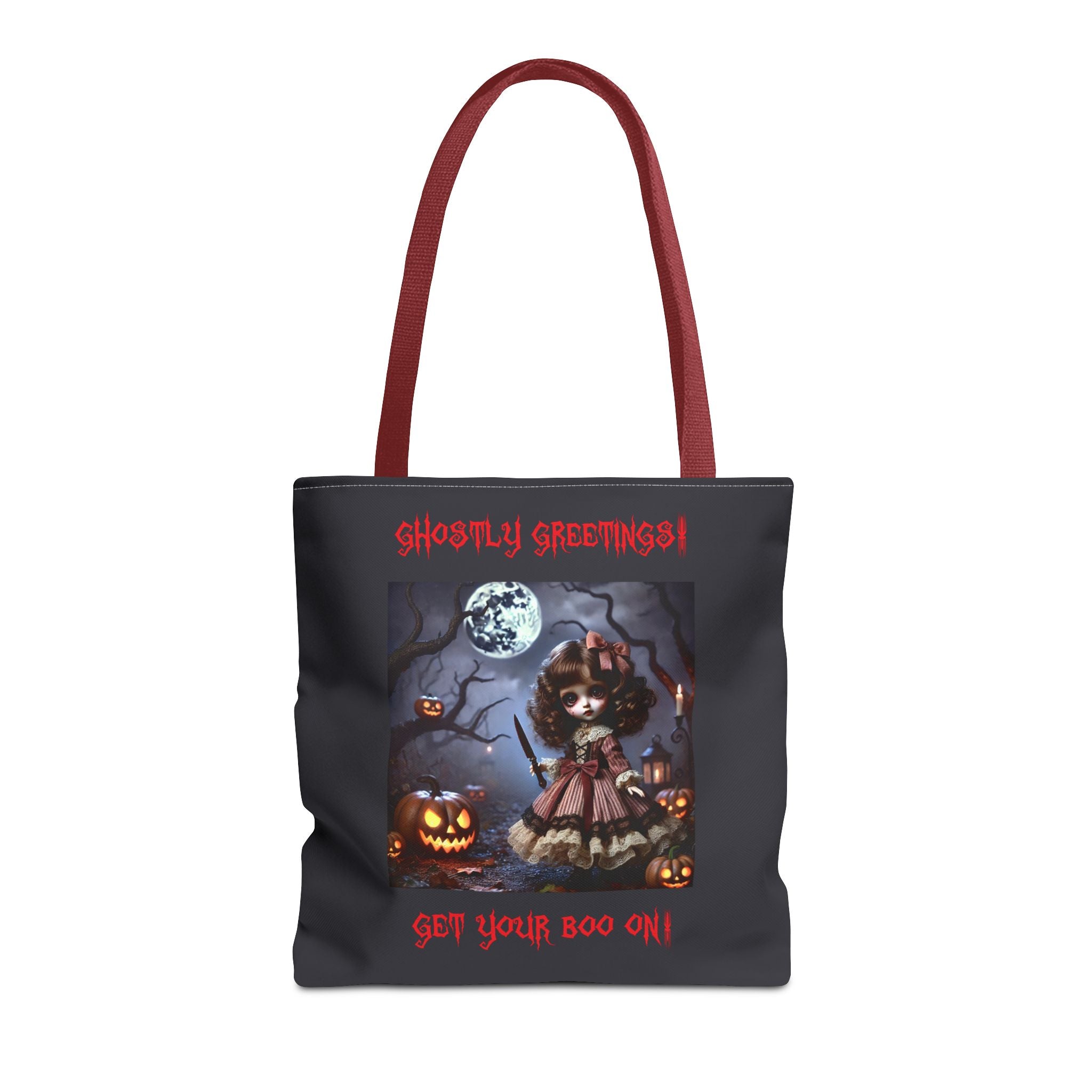 Halloween Doll With a Mix of Scary and Sweet Tote Bag
