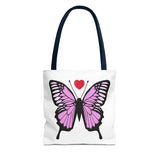 Butterfly Pink Tote Bag