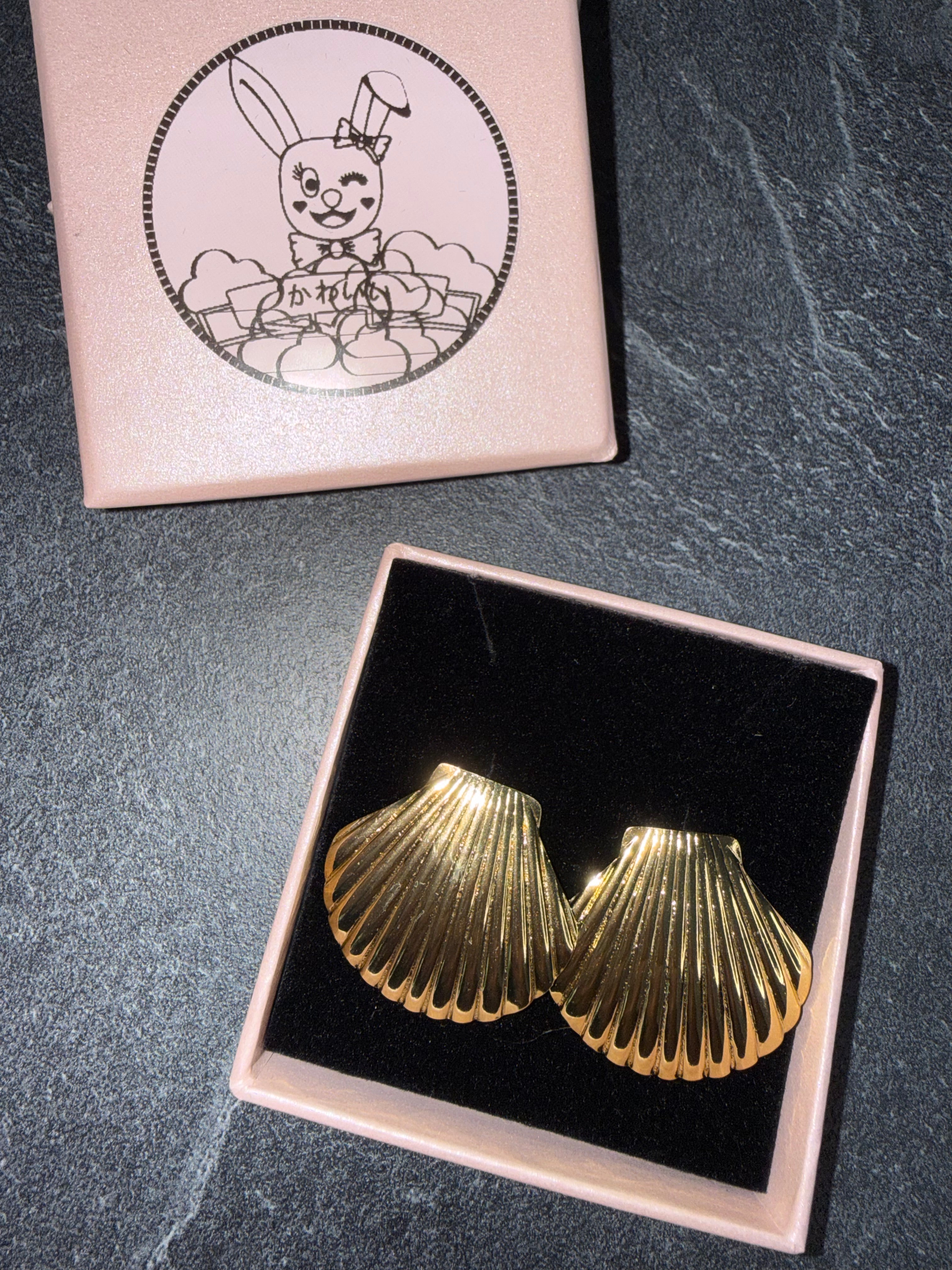 Gold-Tone Statement Earrings – Cute Stainless Steel Style Jewelry