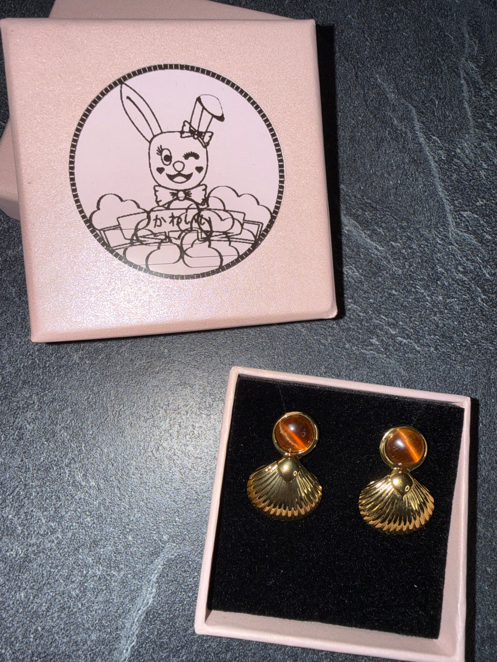 Gold-Tone Statement Earrings – Cute Stainless Steel Style Jewelry