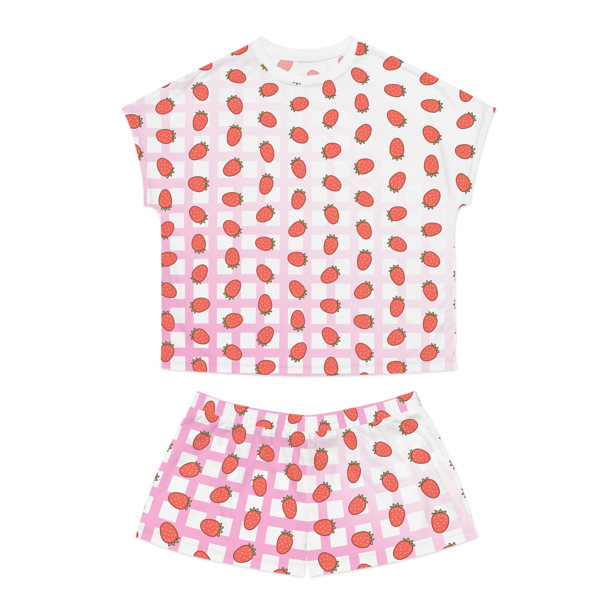 Berry Sweet Pajama Set - Women's Sleepwear - Cute Pajama Set - Fruit Patterned Sleepwear