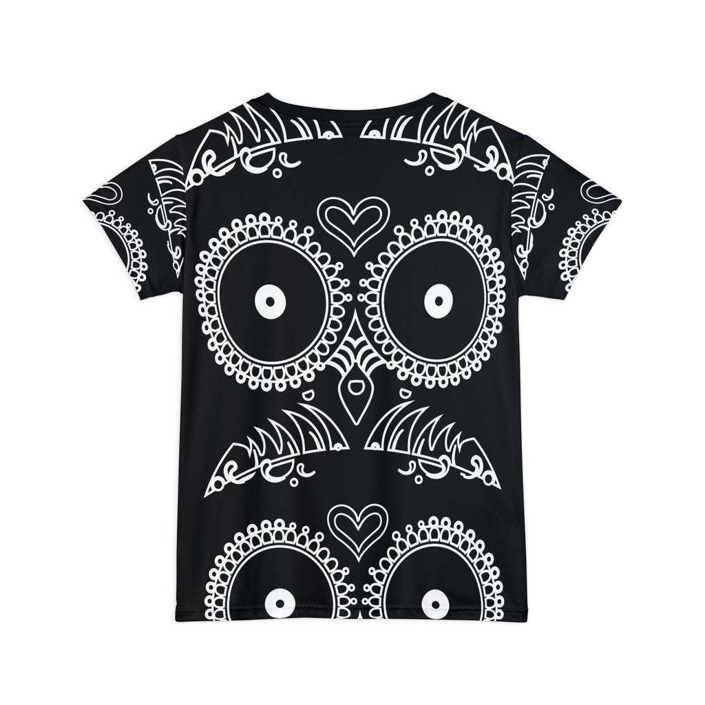 Skulls Women's Short Sleeve Shirt - Edgy Gothic Tee, Punk Rock Top, Alternative Fashion Blouse, Cool Skeleton T-Shirt, Rebel Clothing
