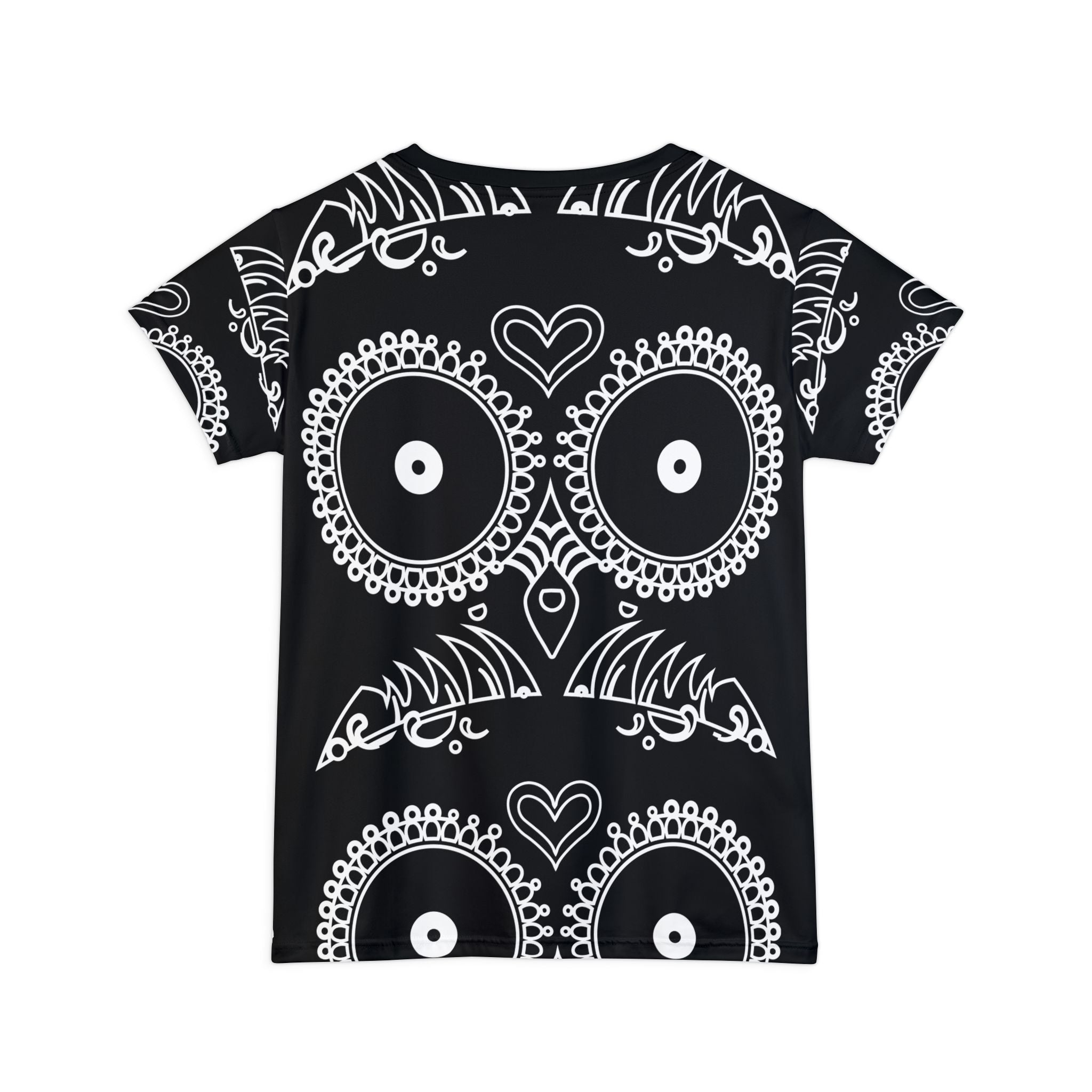 Skulls Women's Short Sleeve Shirt - Edgy Gothic Tee, Punk Rock Top, Alternative Fashion Blouse, Cool Skeleton T-Shirt, Rebel Clothing