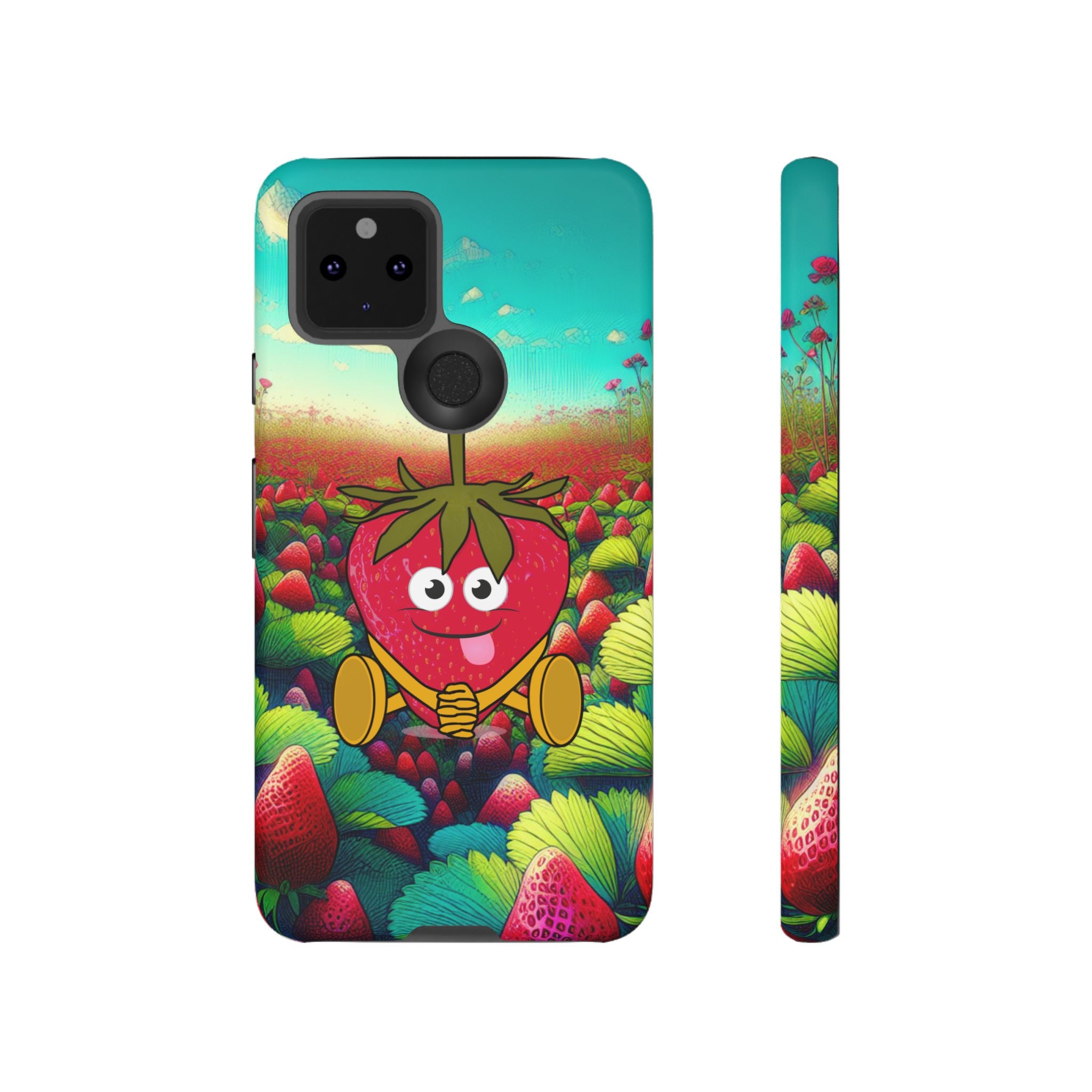Cute Strawberry in the strawberry fields Tough Cases