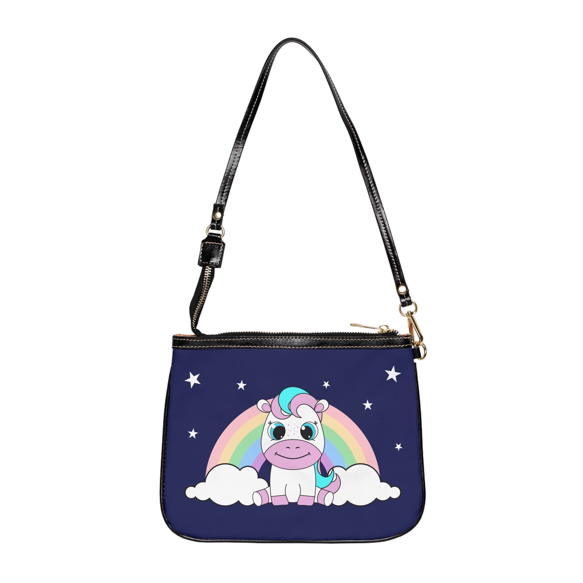 Kawaii Pony Rainbow Shoulder Bag - Cute Mini Crossbody Purse - Pastel Pony Handbag