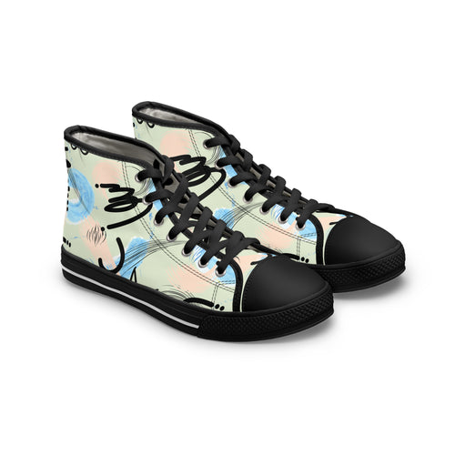 Abstract Art High Top Sneakers