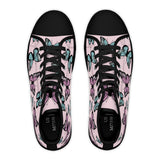 Light Pink Butterfly Pattern Women's High Top Sneakers