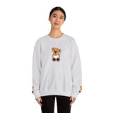Embroidered Little Teddy Bear Crewneck Sweatshirt
