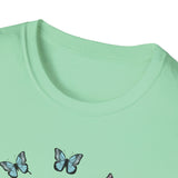 Koala Heart T-Shirt, Cute Animal Tee, Butterfly Graphic Shirt, Nature Lover Gift, Wildlife Lover Top