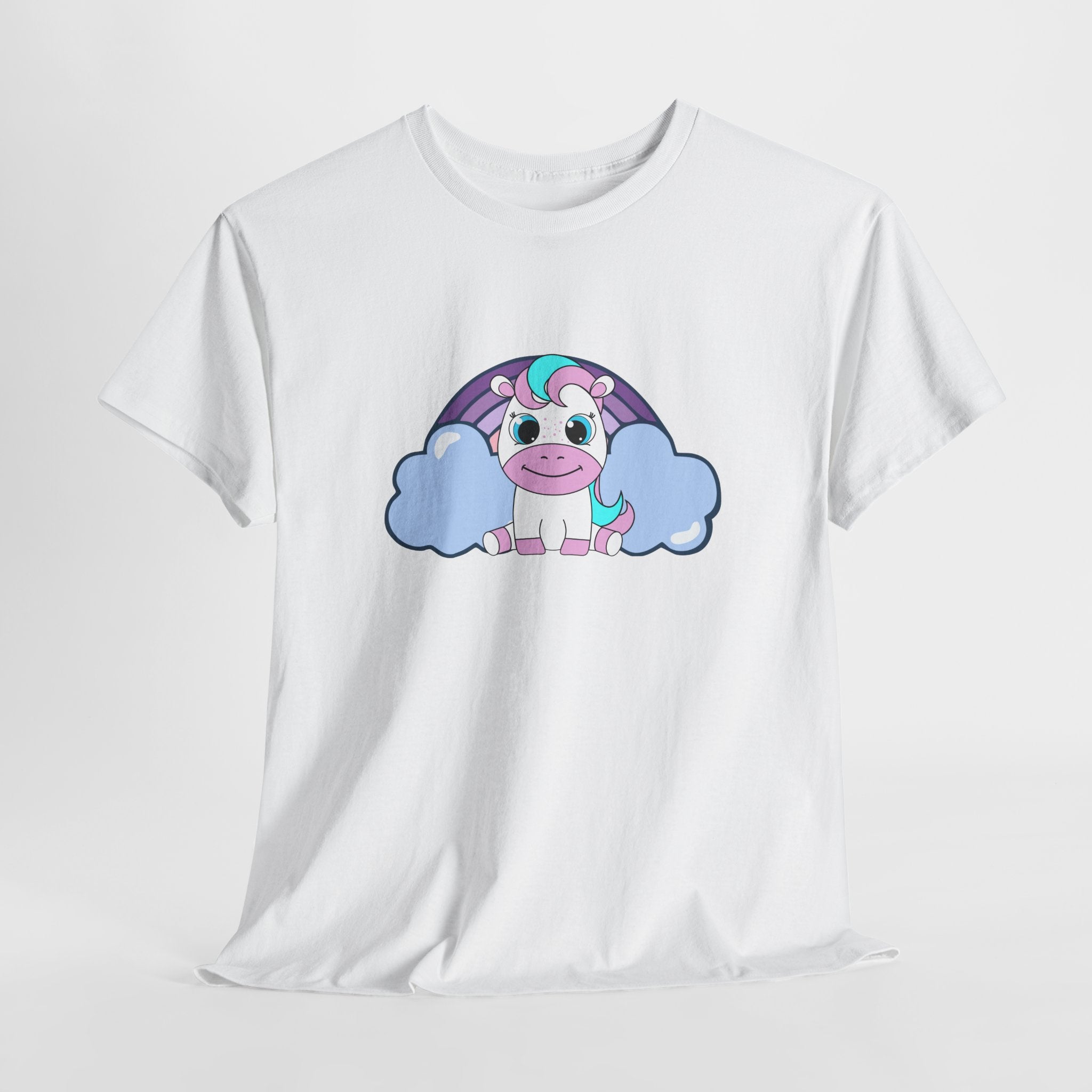 Kawaii Pony T-Shirt - Cute Horse Graphic Tee, Animal Lover Gift - Pastel Colors Shirt