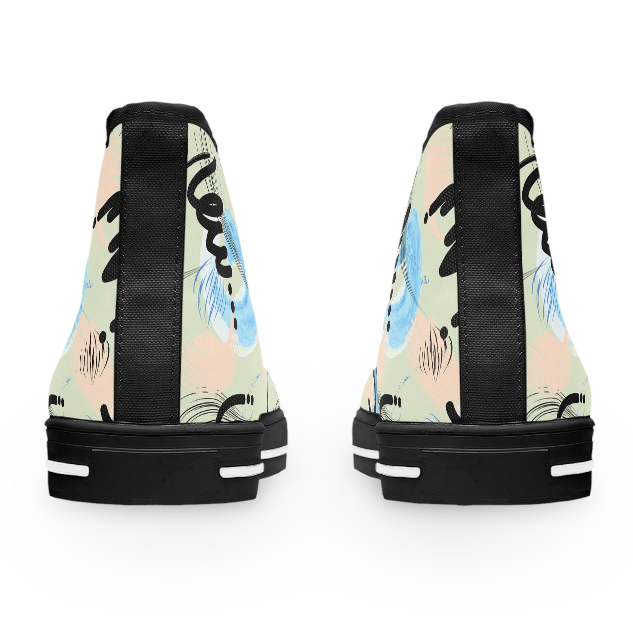 Abstract Art High Top Sneakers