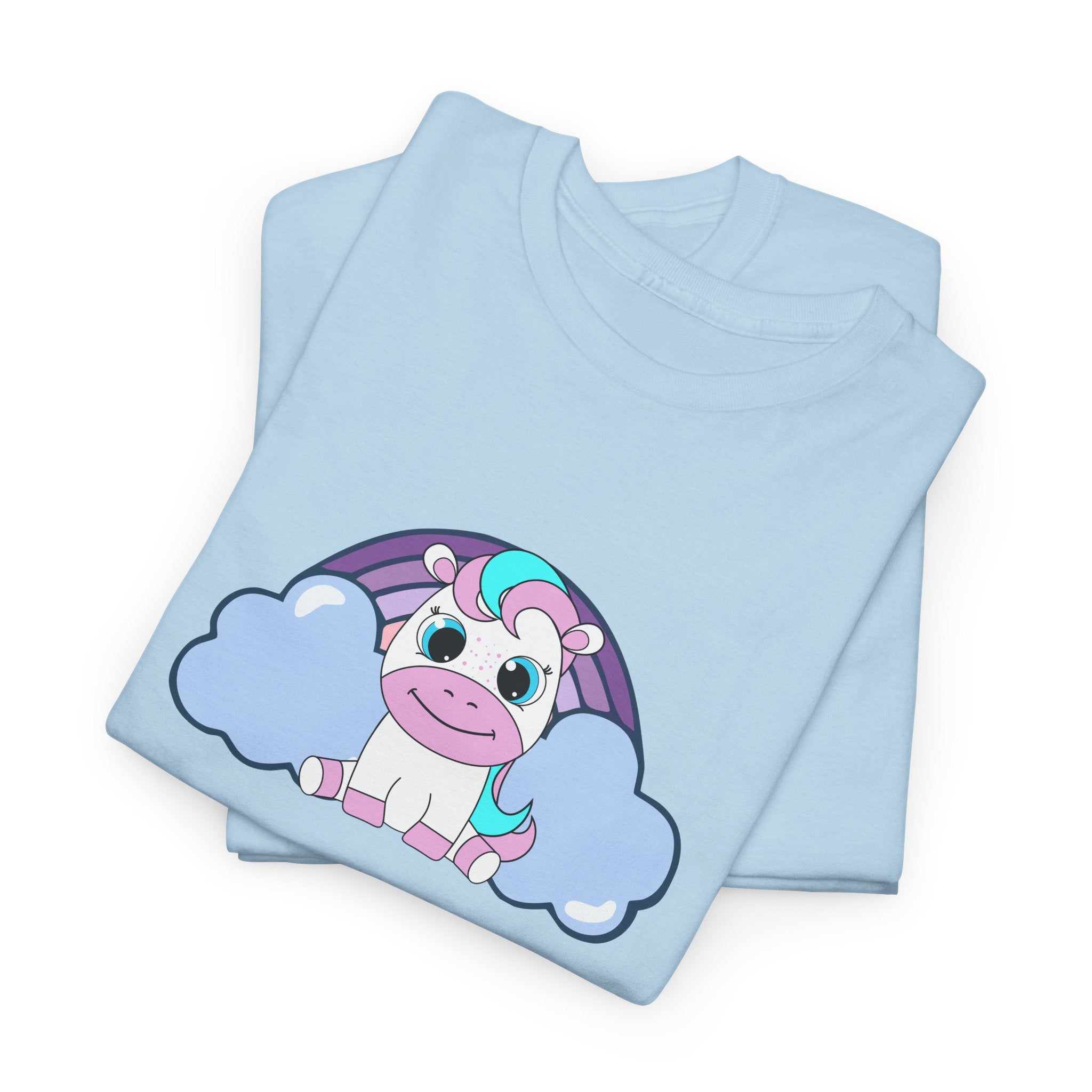 Kawaii Pony T-Shirt - Cute Horse Graphic Tee, Animal Lover Gift - Pastel Colors Shirt