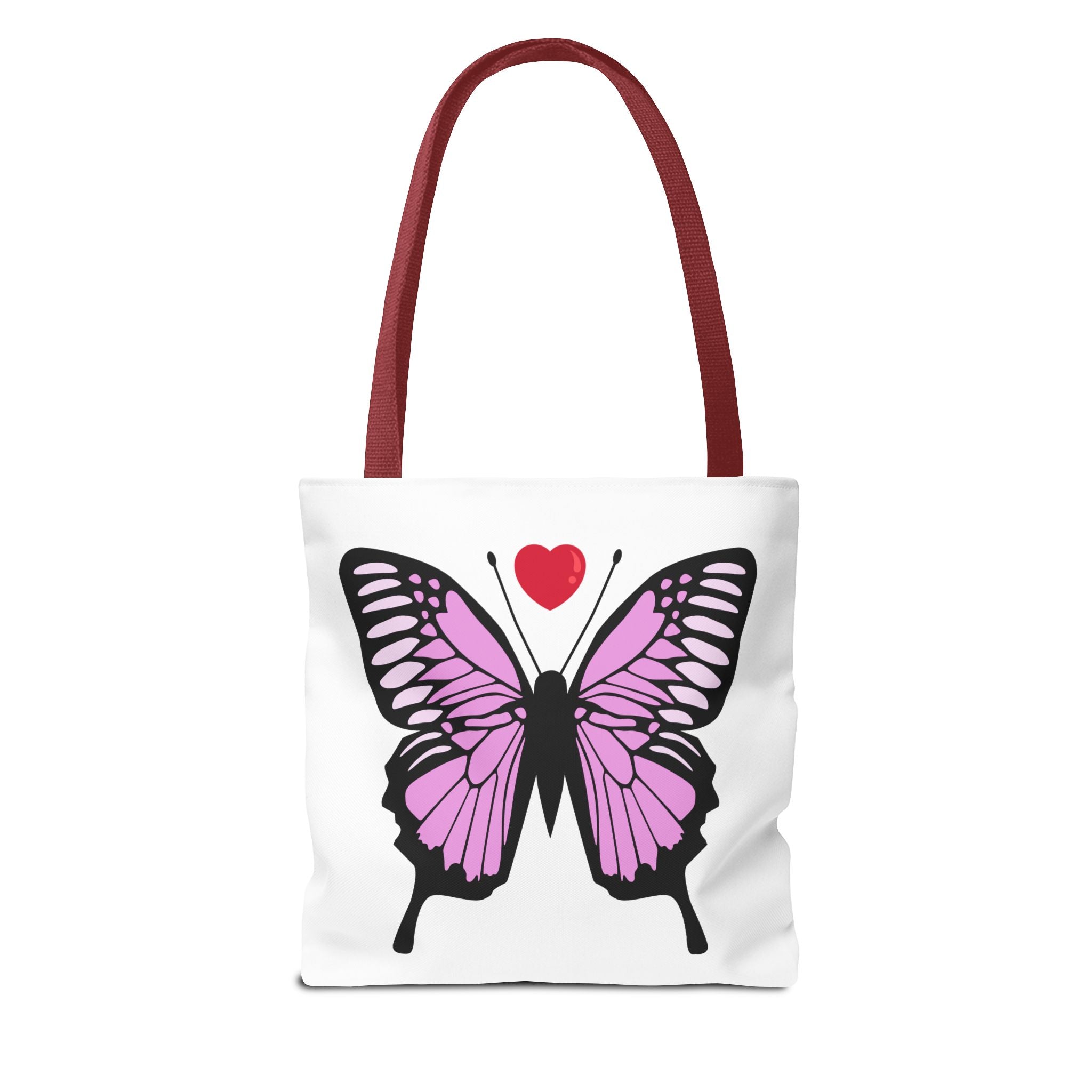 Pink Butterfly Tote Bag - Feminine Floral Design