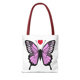 Butterfly Pink Tote Bag