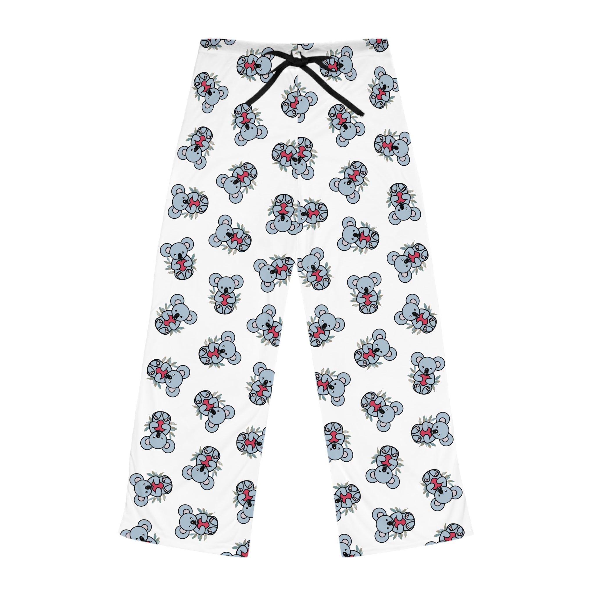 Cozy Coala Bear Print Women's Pajama Pants, Relaxing Loungewear, Sleep Pants for Cozy Nights, Cute Gift for Her, Holiday Sleepwear