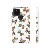 Butterflies Tough Cases, Phone Case, Protective Cover, Butterfly Pattern, Gift for Her, Unique Phone Accessory