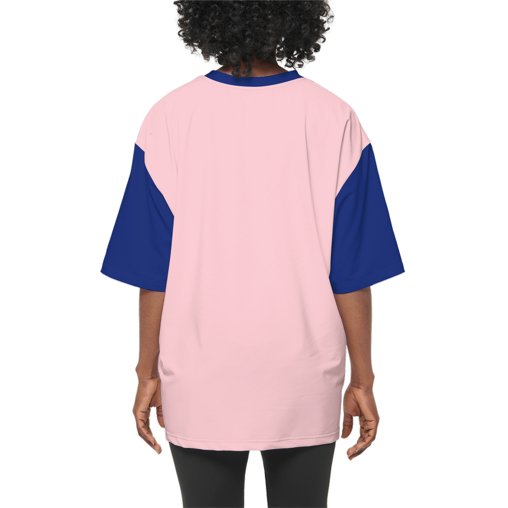 Kawaii Pig Women's Oversized Short-Sleeve T-Shirt-Heavyweight 225g