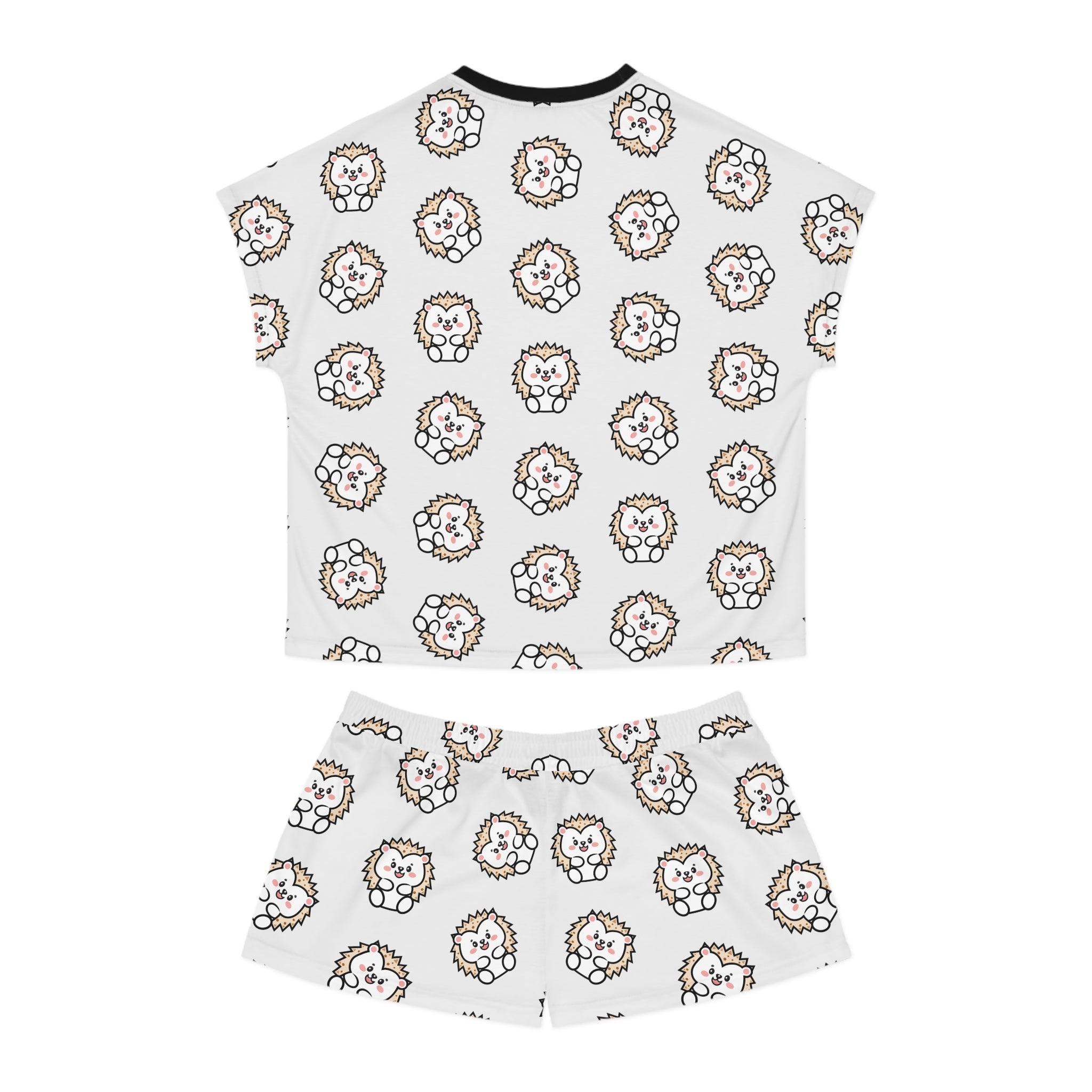 Happy Kawaii Hedgehog Pajama Set - Cute PJ Shorts - Adorable Sleepwear