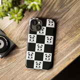 Chessboard with Cute Panda Tough Cases