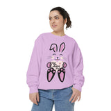 Kawaii Rabbit Face Unisex Sweatshirt, Self Love Club, Cute Jumper, Pastel Bunny Shirt, Cozy Pullover, Gift for Rabbit Lovers