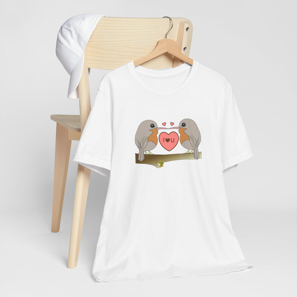 Robins in love Unisex Jersey Short Sleeve Tee