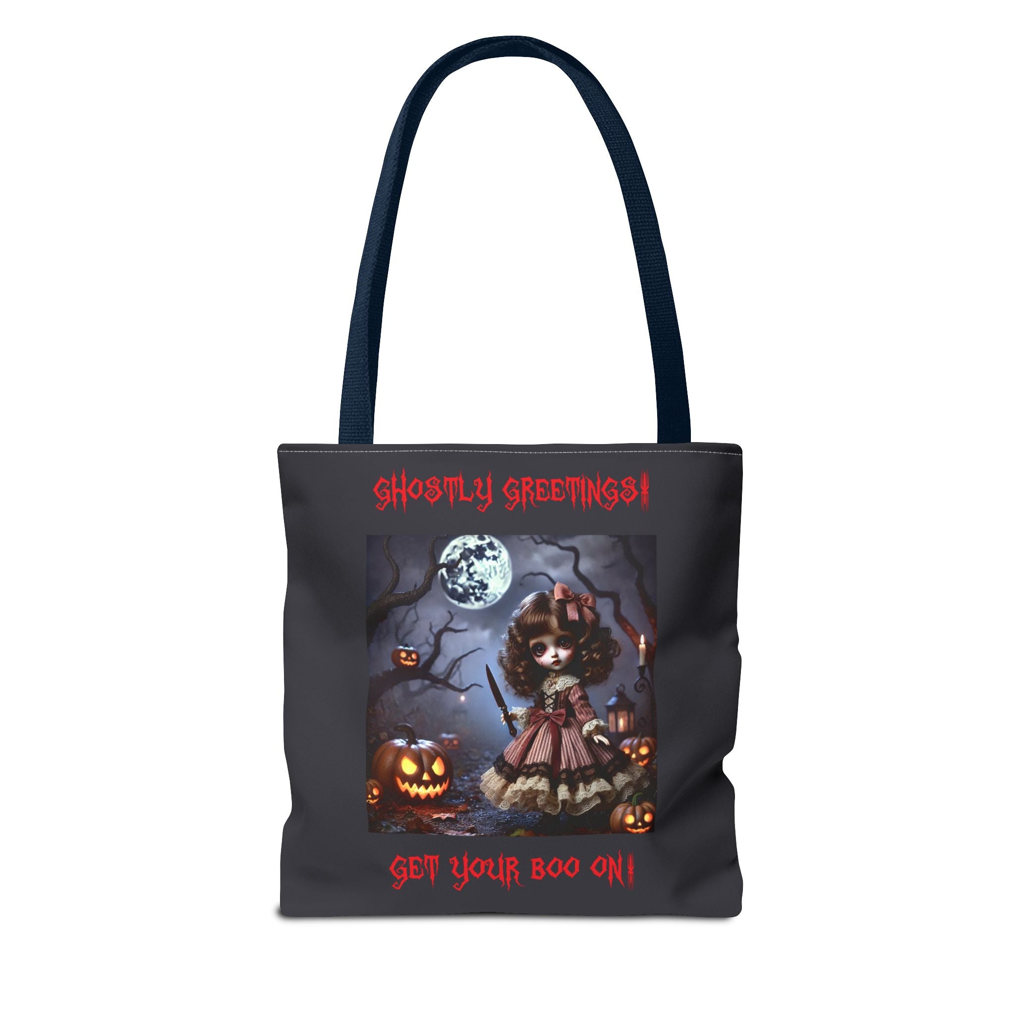 Halloween Doll With a Mix of Scary and Sweet Tote Bag
