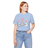 Cute Animal Tee - Hedgehog & Hamster Shirt - Happy Critter Top