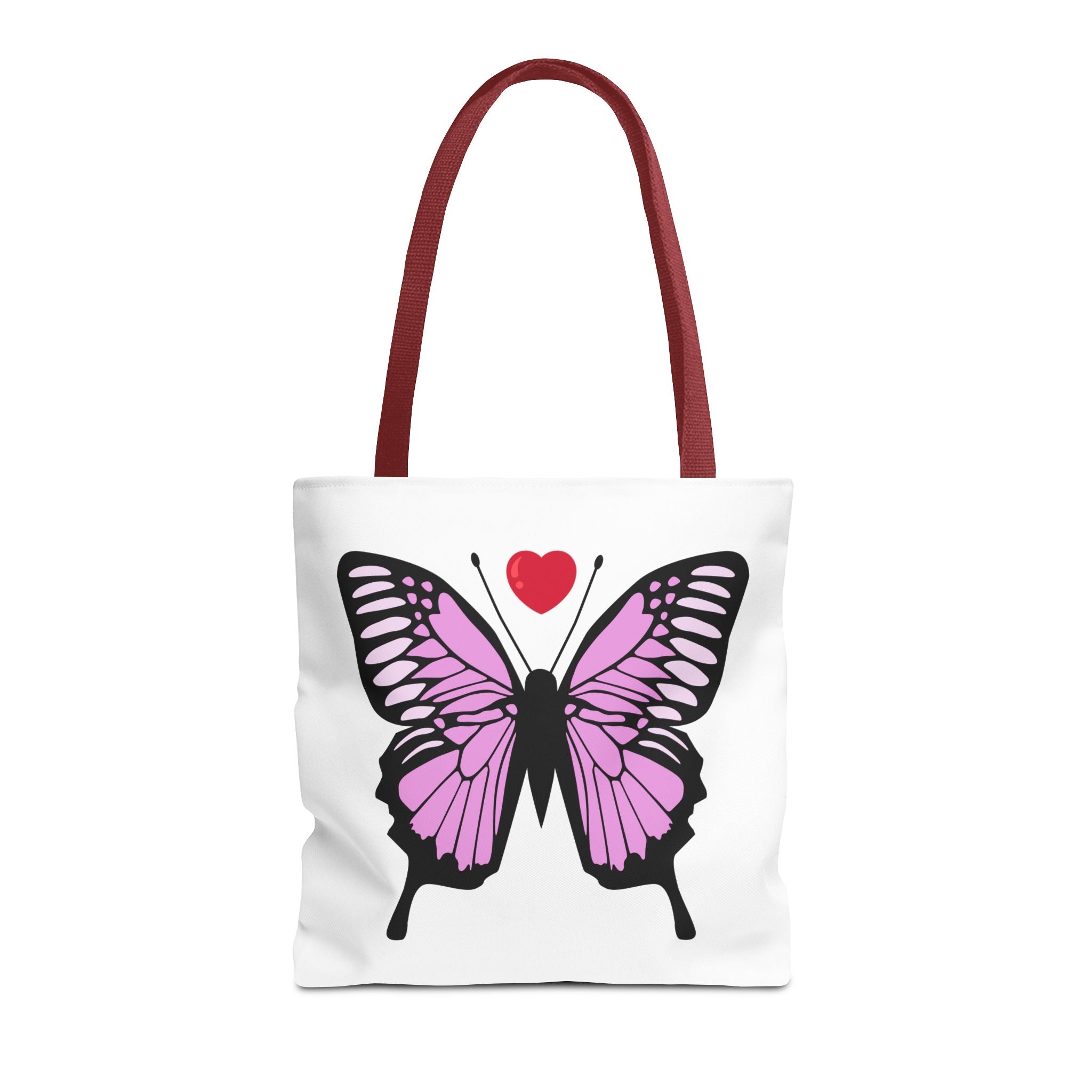 Pink Butterfly Tote Bag - Feminine Floral Design