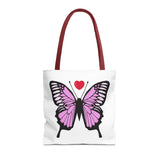 Butterfly Pink Tote Bag