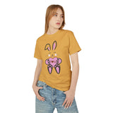 Rabbit With I Love You Heart Tee, Unisex T-Shirt, Animal Lover Gift, Cute Graphic Tee, Valentine's Day Shirt, Bunny Shirt