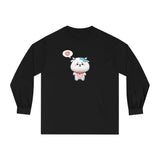 Kawaii Cow Woman Long Sleeve T-Shirt, Cute Cow Lady Tee, Funny Animal Lover Shirt, Adorable Farm Animal Top, Women's Graphic Tee