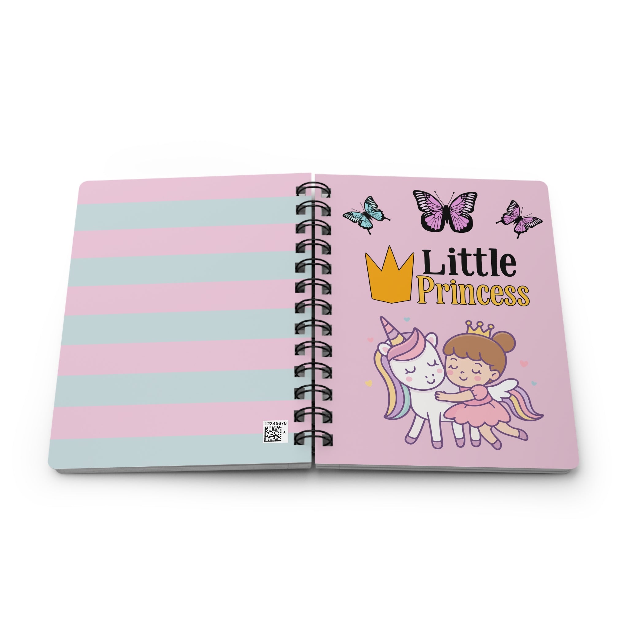 Little Princess Unicorn Spiral Notebook