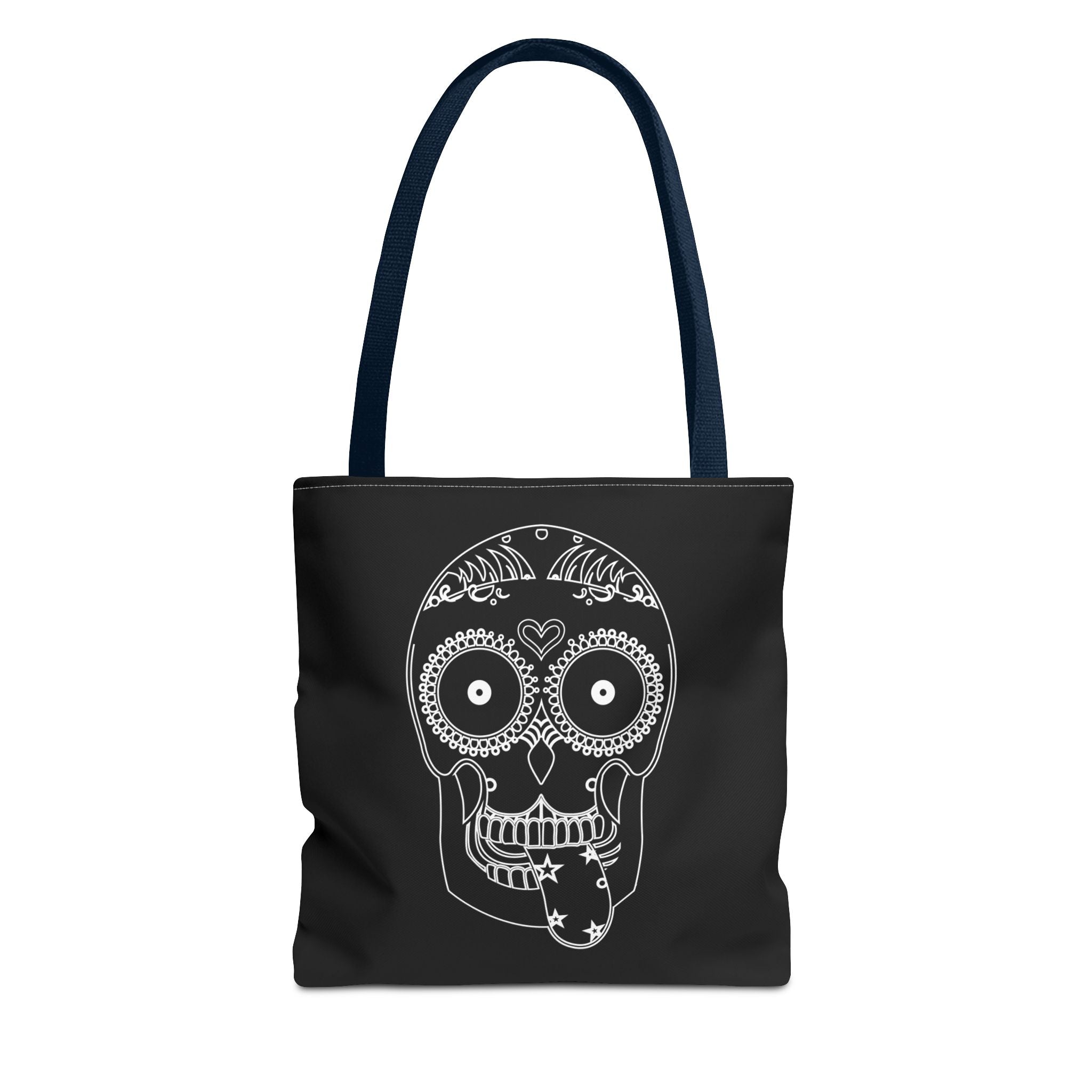 Gothic Skull Tote Bag, Halloween Bag, Spooky Shoulder Bag, Skull and Spider Grocery Tote, Gothic Handbag, Creepy Skull Purse