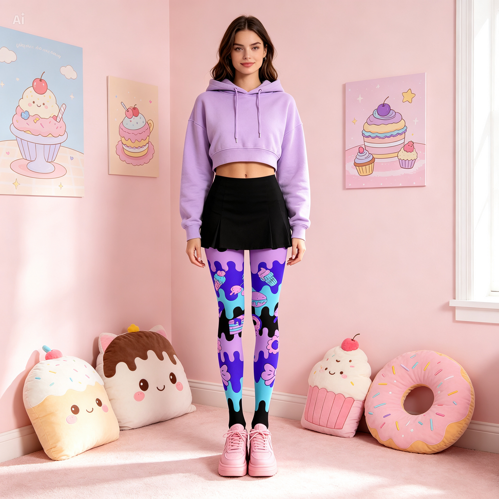 Melting Pastel Tights | Kawaii Drip Legwear