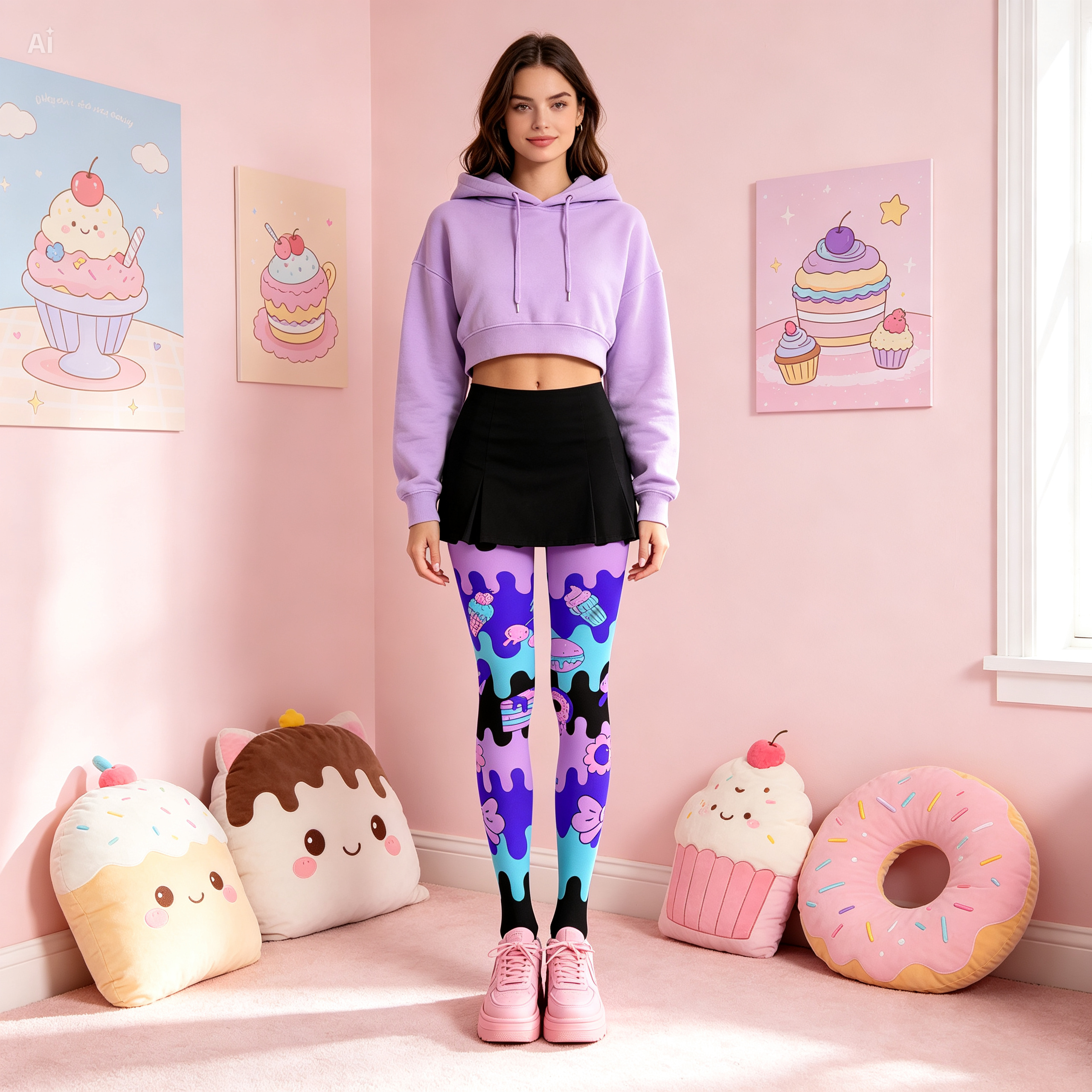 Melting Pastel Tights | Kawaii Drip Legwear