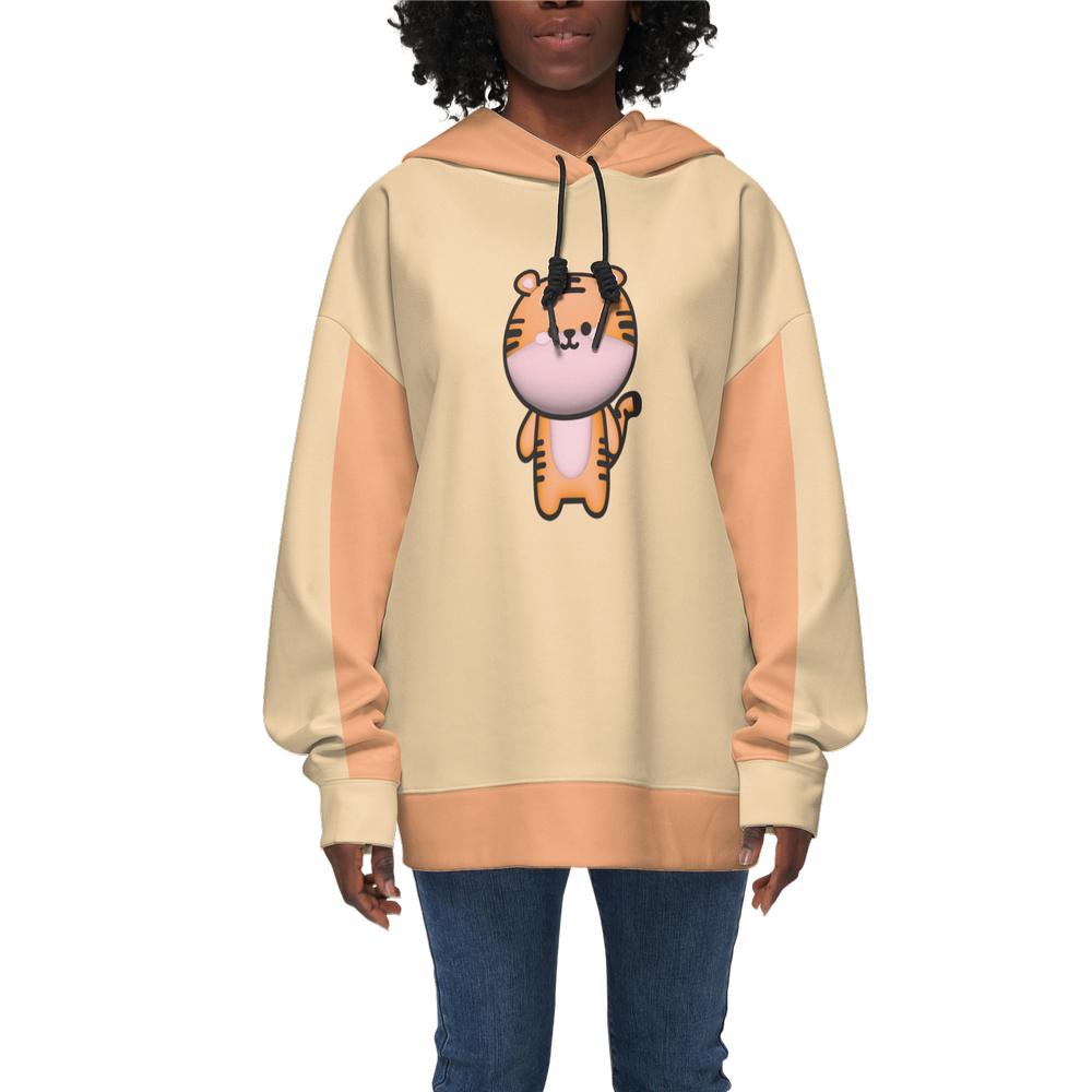 Kawaii Tigeer Women's Relaxed Fit Hoodie-Super Heavy 375g