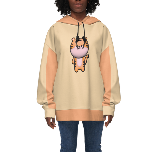 Kawaii Tigeer Women's Relaxed Fit Hoodie-Super Heavy 375g